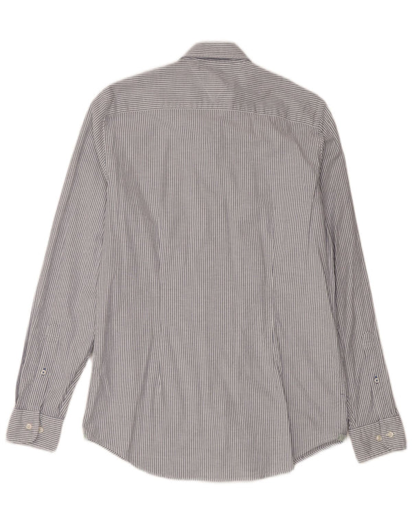 Camicia slim fit da uomo Tommy Hilfiger, cotone a righe grandi blu