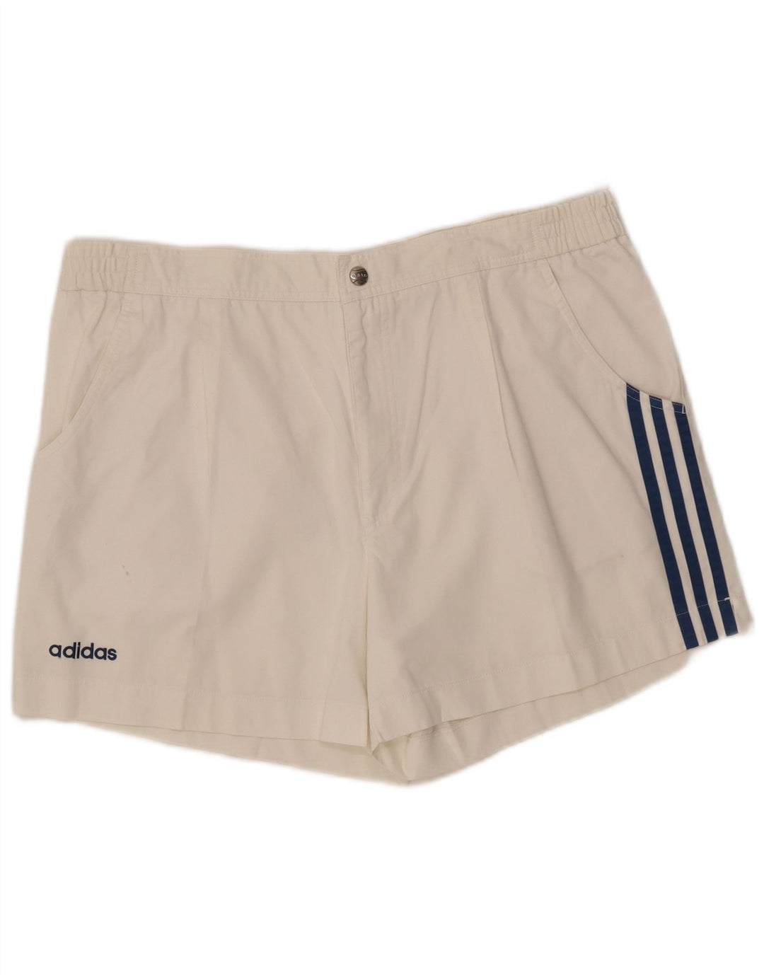 Pantaloncini chino da uomo ADIDAS W36 grandi poliestere bianco