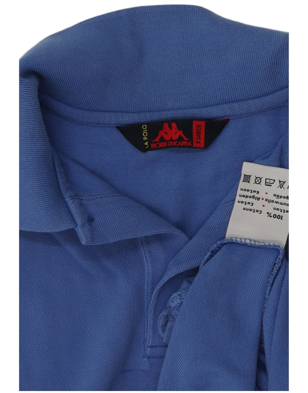 Polo Kappa Uomo XL Cotone Blu