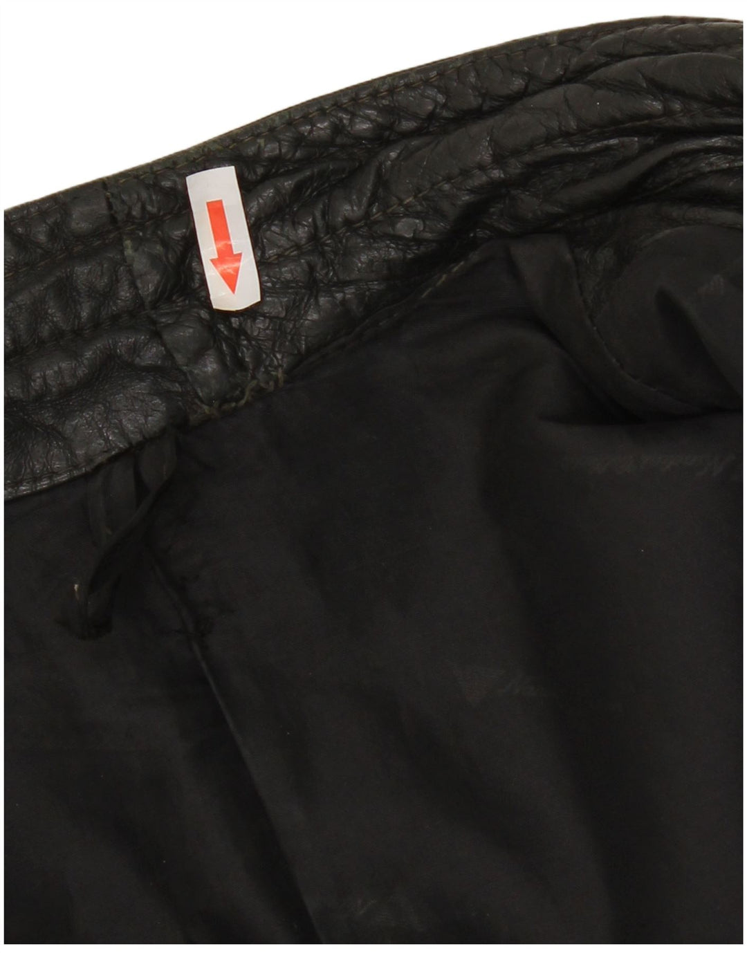 Gilet in pelle da uomo vintage UK 40 grande in pelle nera