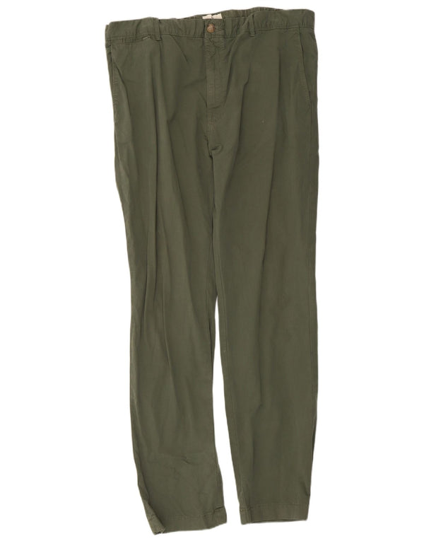 Pantaloni chino slim fit da uomo Marks & Spencer W40 L33 cotone verde