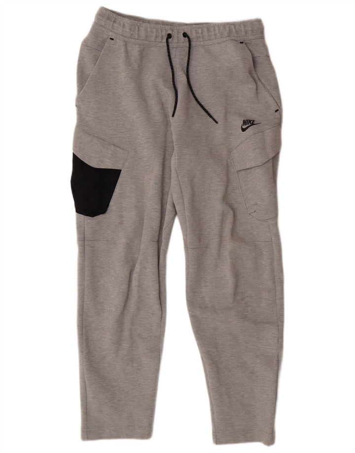 Pantaloni cargo windbreaker Nike da uomo in cotone grigio medio