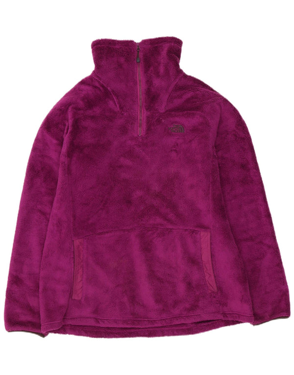 Maglione in pile da donna con collo e zip The North Face UK 18 XL Poliestere viola