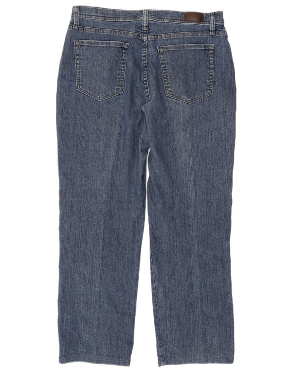 Jeans dritti a vita alta da donna Lee, vestibilità classica, US 14 XL W34 L27 Blu