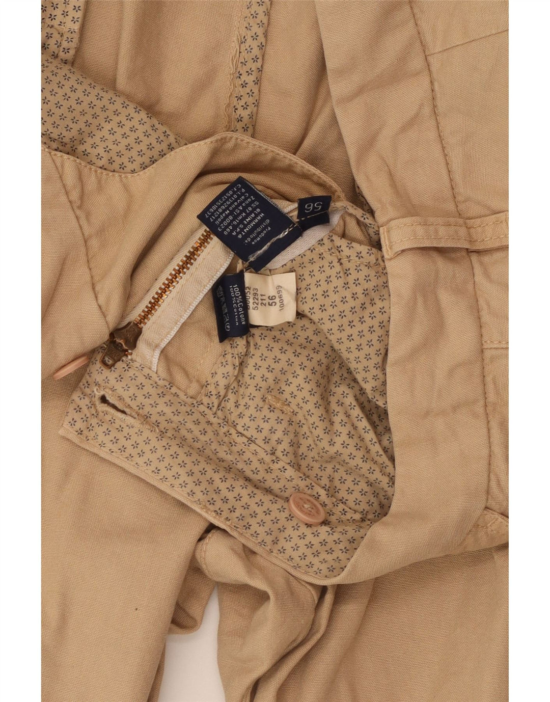 Pantaloncini cargo da uomo Harmont & Blaine IT 56 3XL W40 Cotone beige