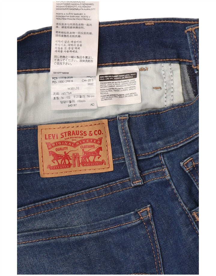 LEVI'S Jeans da donna 710 super skinny W30 L32 cotone blu