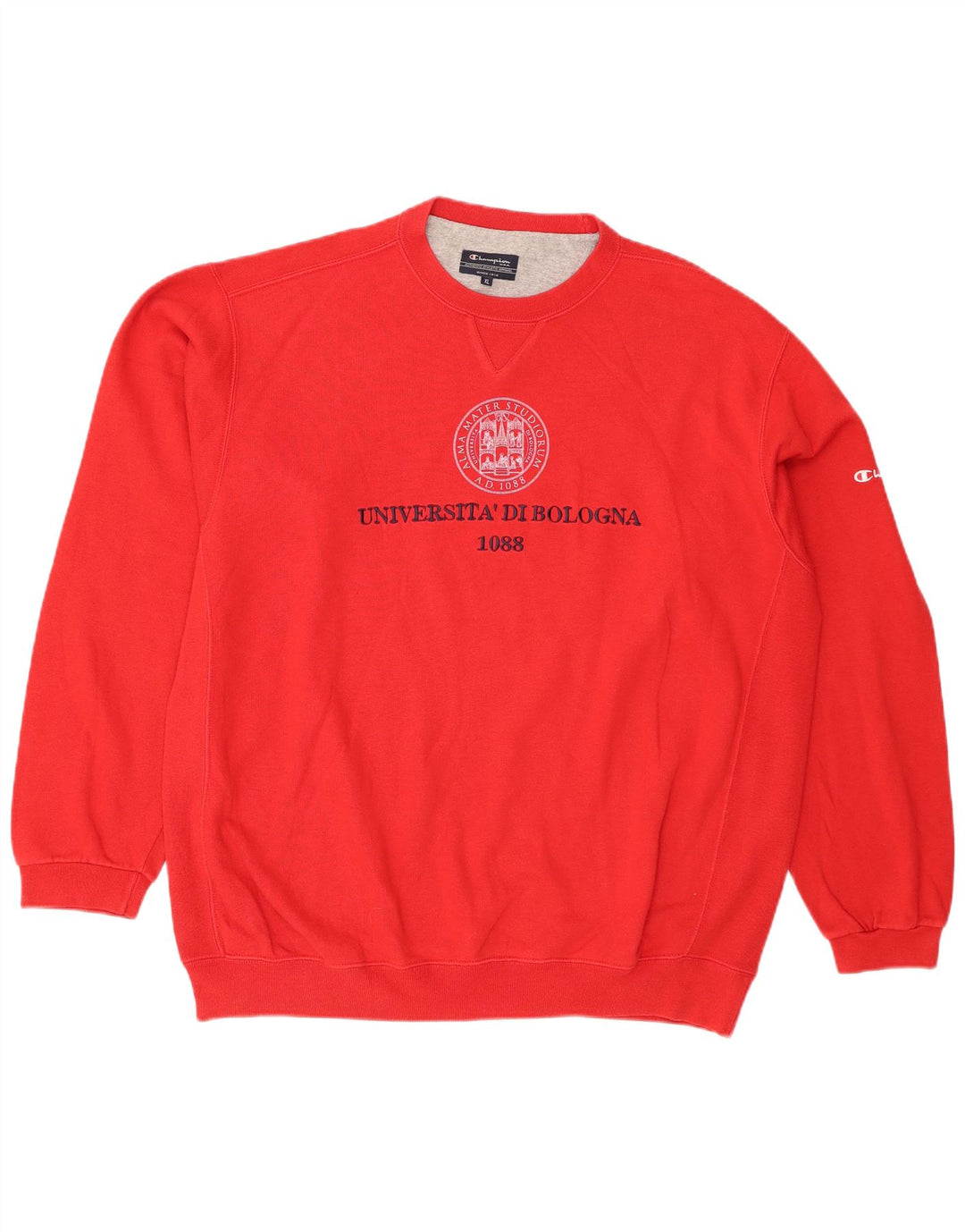 CHAMPION Felpa con grafica da uomo Maglione XL Rosso Cotone