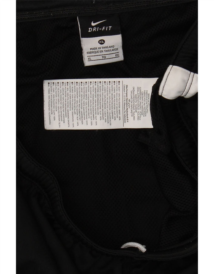 Pantaloncini sportivi NIKE Dri Fit da uomo XL Nero in poliestere color block