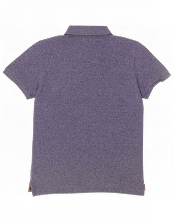 Polo grafica da uomo Superdry grande in cotone chiazzato blu