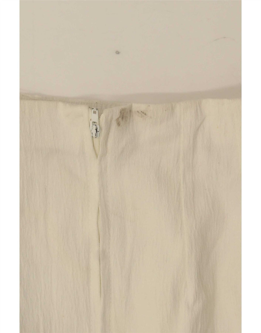 Mini gonna a tubino da donna Marks & Spencer UK 10 piccola W25 poliestere bianco
