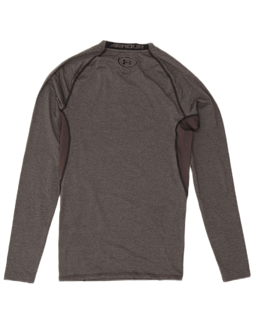 Under Armour Uomo Heat Gear Top manica lunga grigio medio color block