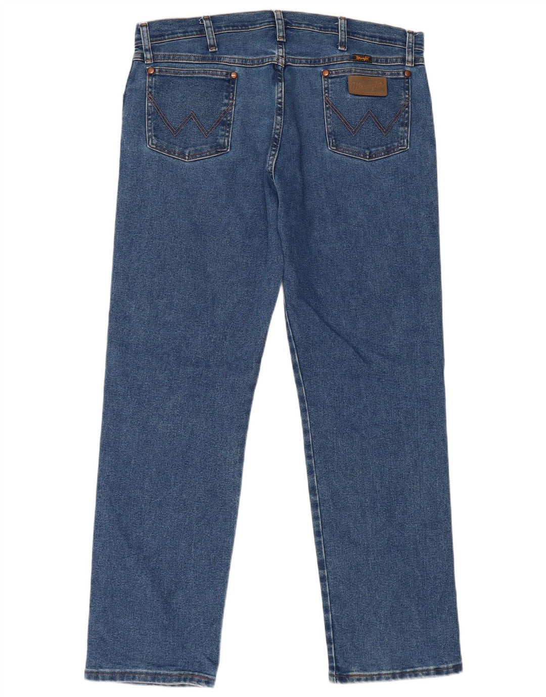 Jeans dritti da uomo WRANGLER W36 L32 cotone blu
