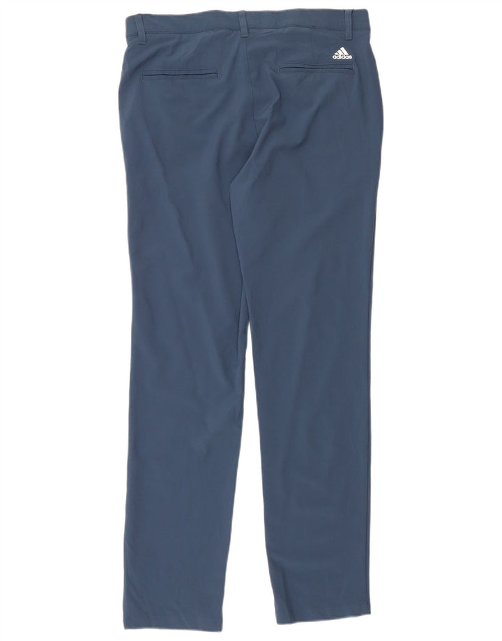 Pantaloni chino slim da uomo Adidas W32 L32 poliestere blu