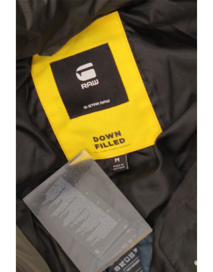 Cappotto imbottito con cappuccio da donna G-STAR UK 14 poliestere kaki medio