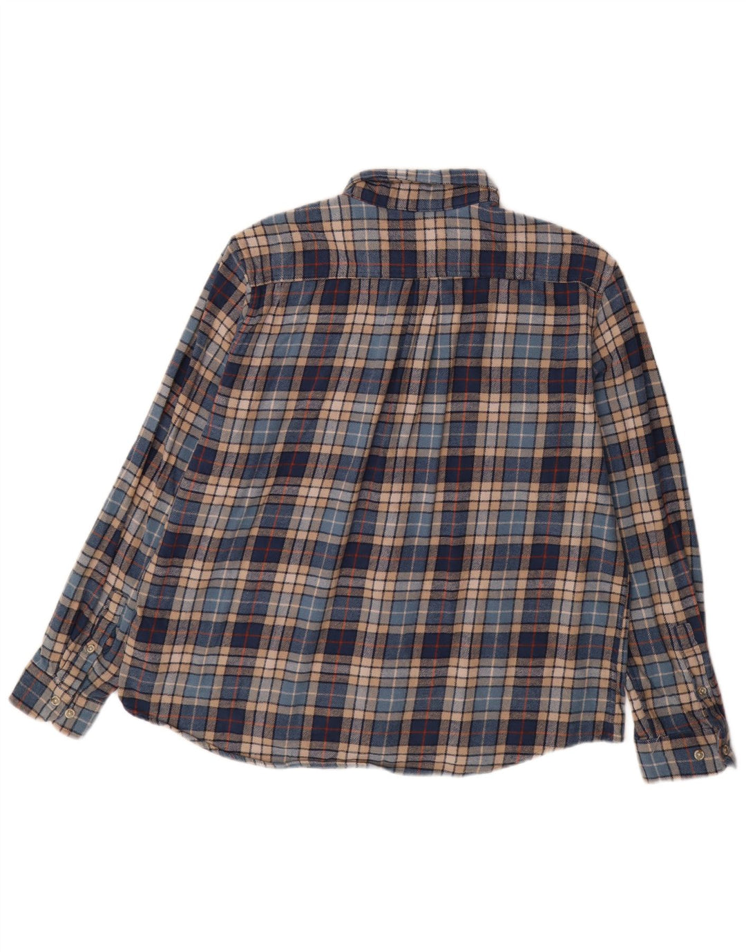 EDDIE BAUER Camicia in flanella da uomo 2XL Cotone a quadri blu