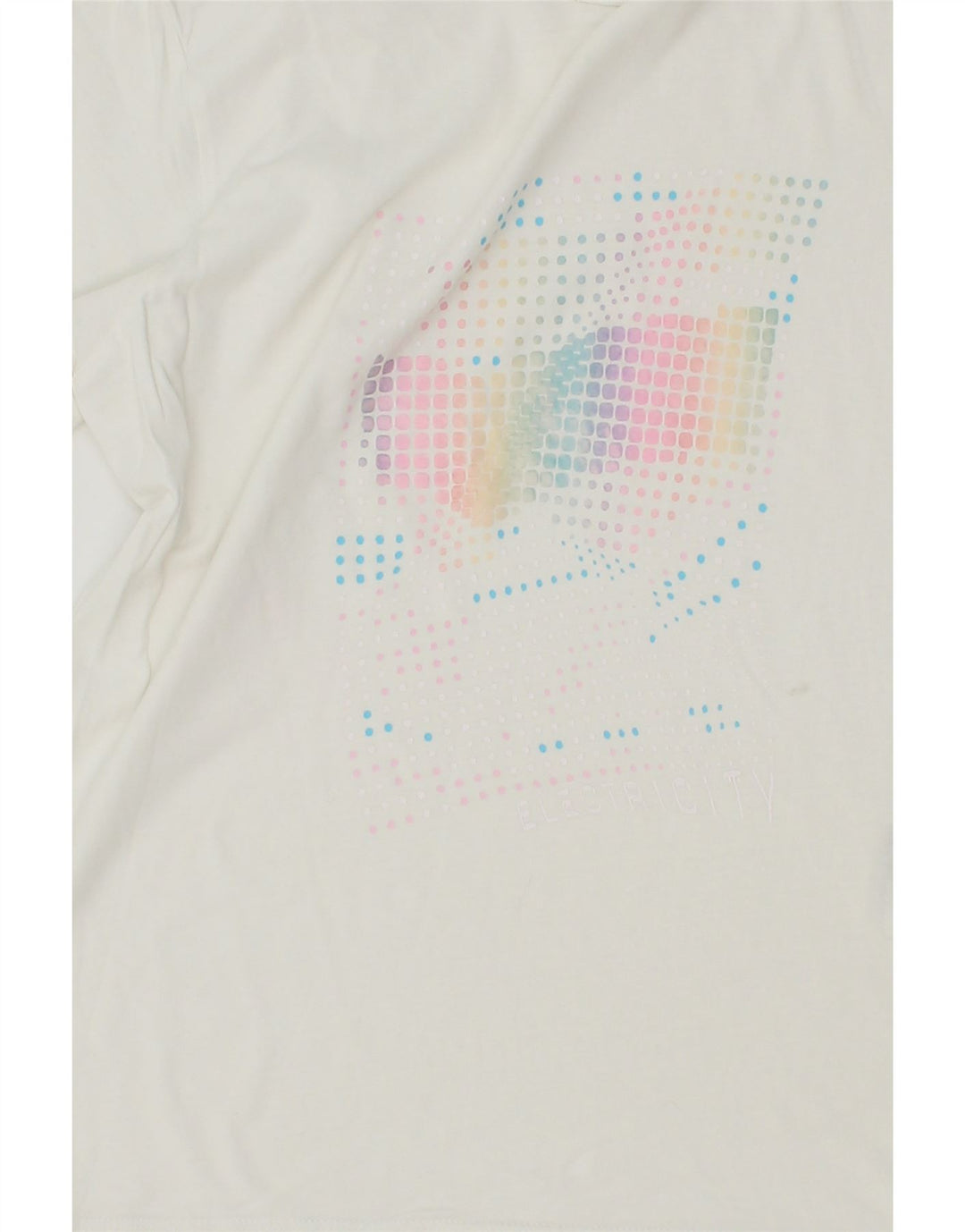 GAS Womens Graphic T-Shirt Top UK 12 Medium White Cotton Vintage Gas and Second-Hand Gas from Messina Hembry 