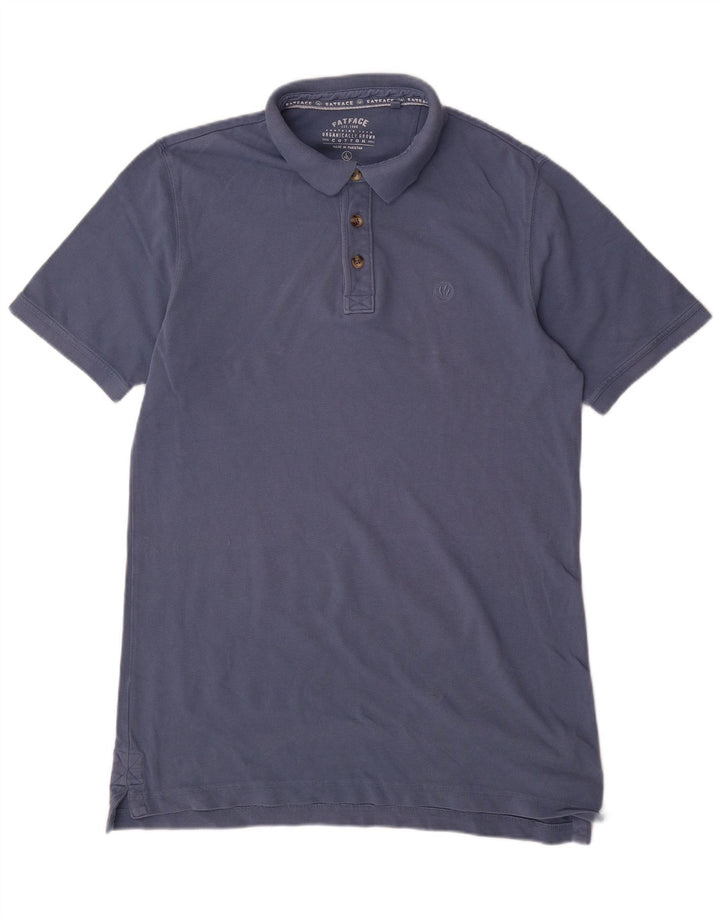 Polo da uomo Fat Face grande in cotone blu navy