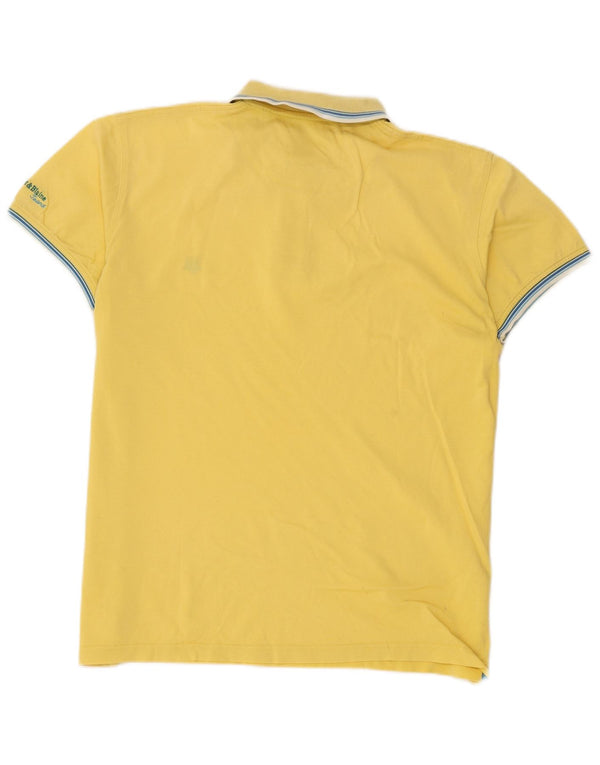 Polo da uomo Harmont & Blaine XL in cotone a righe gialle