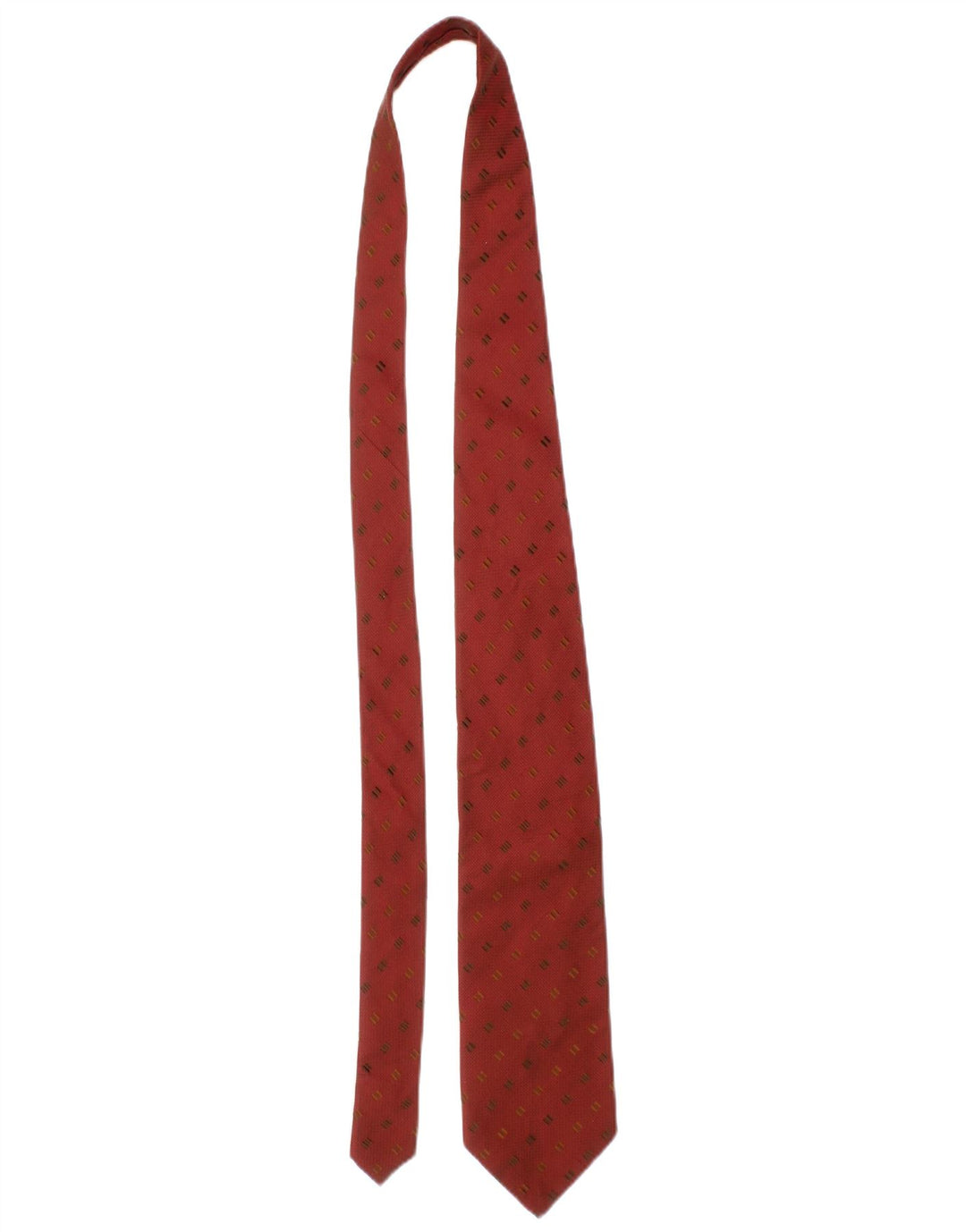Cravatta Uomo Ermenegildo Zegna Taglia Unica Rossa Seta Geometrica Classica