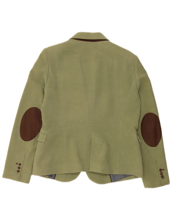 Giacca blazer da donna a 1 bottone Zara UK 18 XL cotone verde