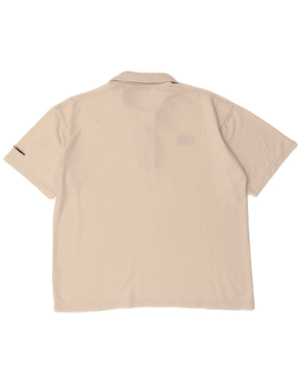 Polo da uomo UMBRO XL in cotone bianco