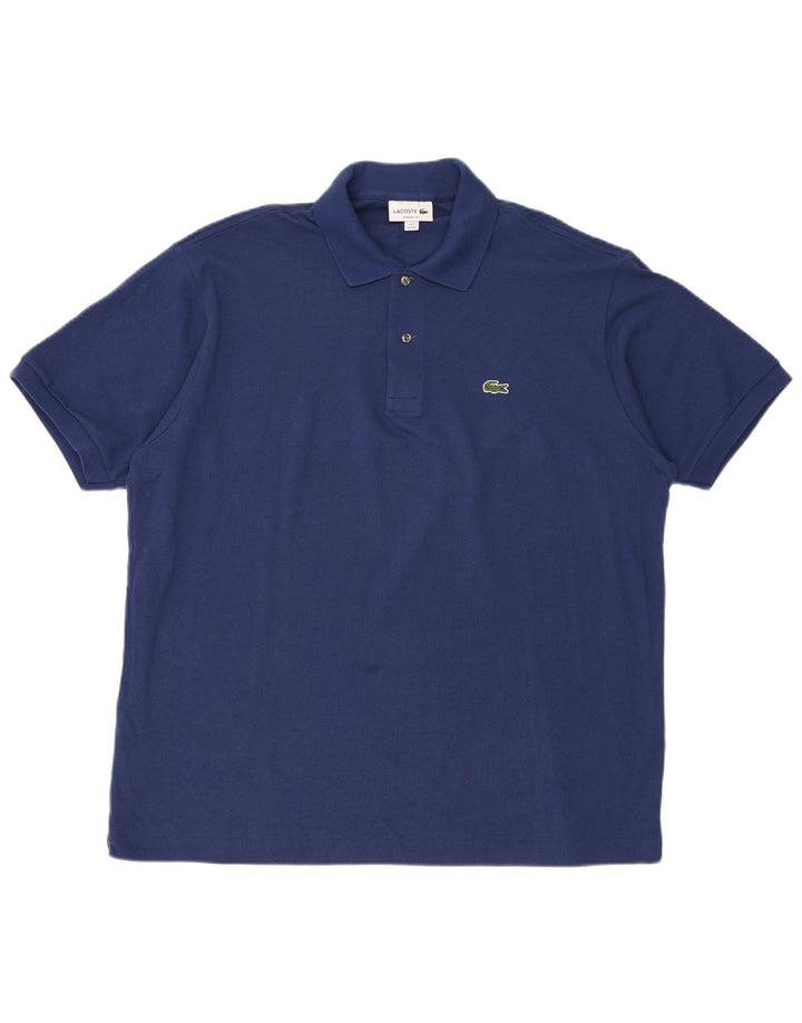 Polo LACOSTE da uomo vestibilità classica taglia 7 2XL cotone blu
