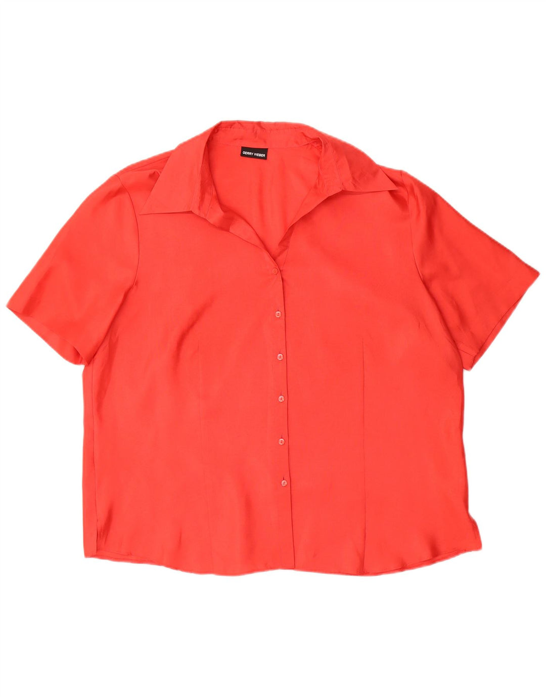 Camicetta da donna a maniche corte Gerry Weber UK 20 2XL poliestere rosso