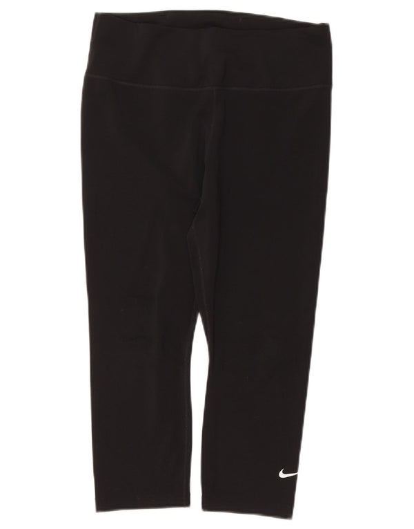 Leggings Capri Dri Fit da donna NIKE UK 12 poliestere nero medio