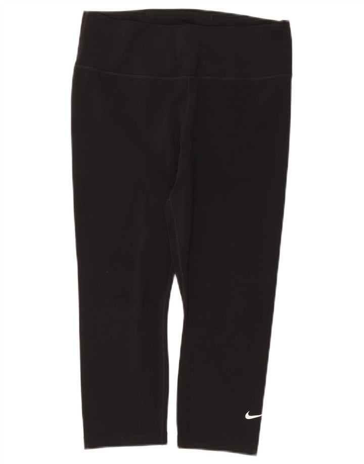 Leggings Capri Dri Fit da donna NIKE UK 12 poliestere nero medio