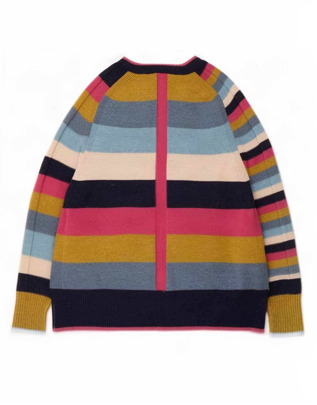Maglione maglione con scollo a barca da donna White Stuff UK 16 grande multicolore