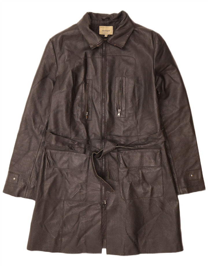 Cappotto Donna in Pelle CONBIPEL IT 48 XL Pelle Nera