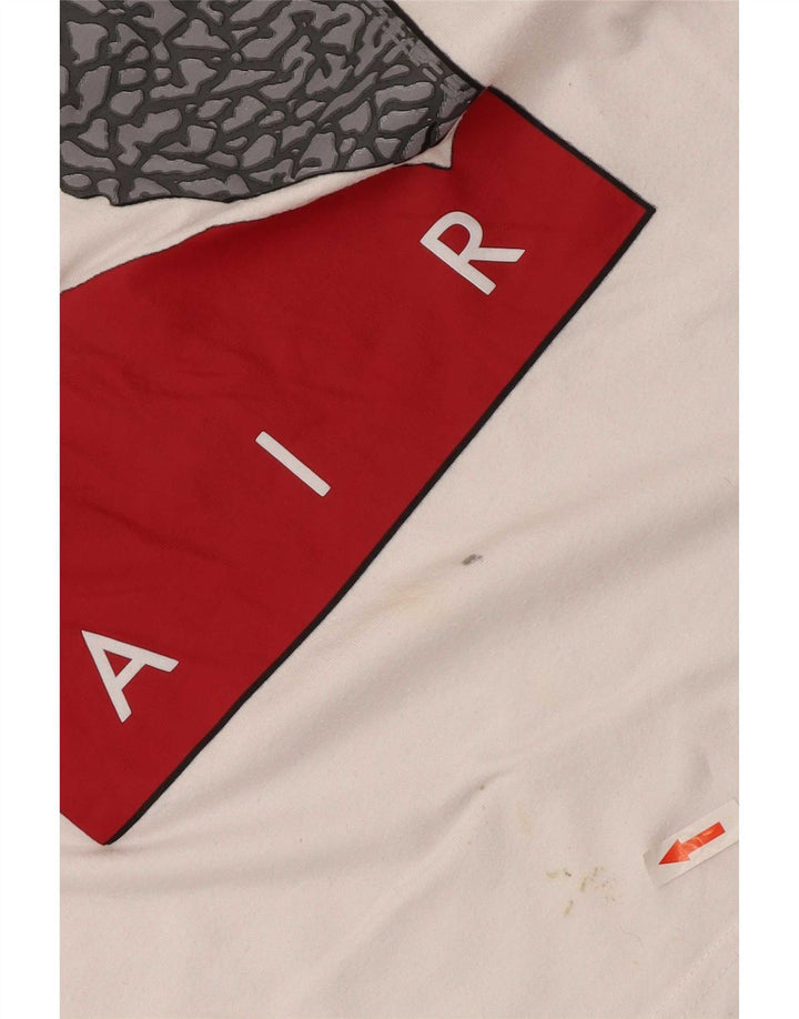 T-shirt grafica Jordan da ragazzo, 8-9 anni, piccola, in cotone bianco