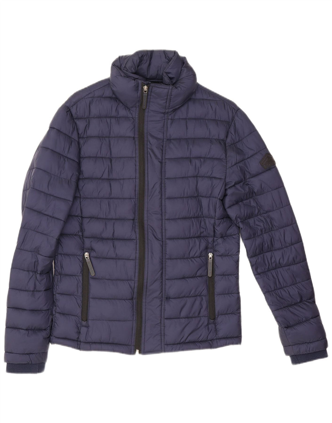 Giacca imbottita da uomo Superdry UK 36 Small nylon blu navy