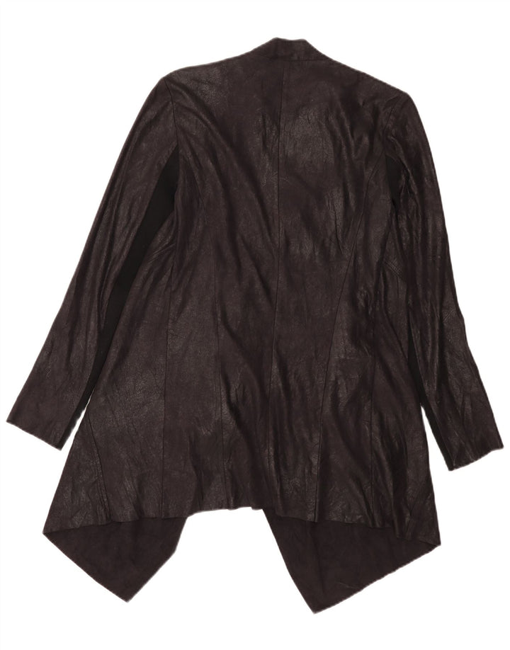 Top cardigan asimmetrico da donna Zara UK 14 blocco colore nero medio
