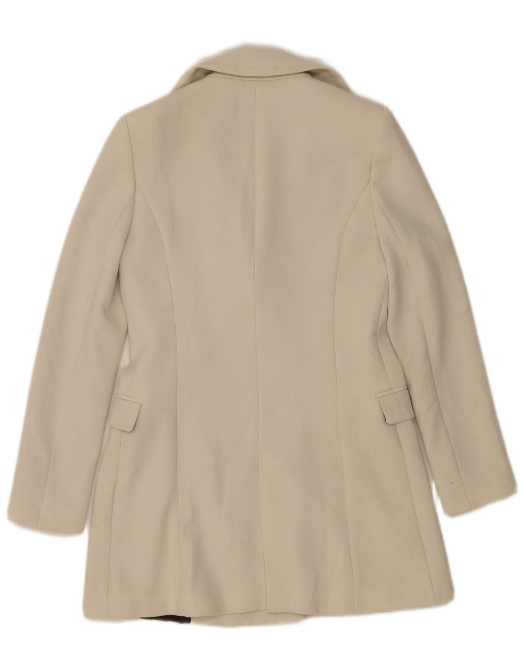 Soprabito da donna Zara UK 6 XS poliestere bianco sporco