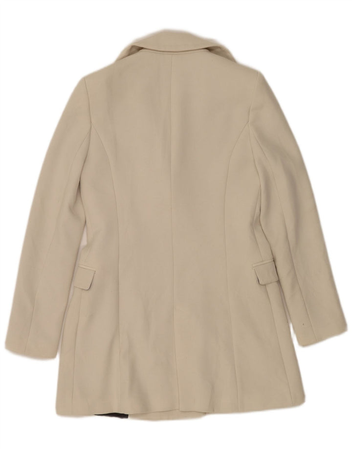 Soprabito da donna Zara UK 6 XS poliestere bianco sporco