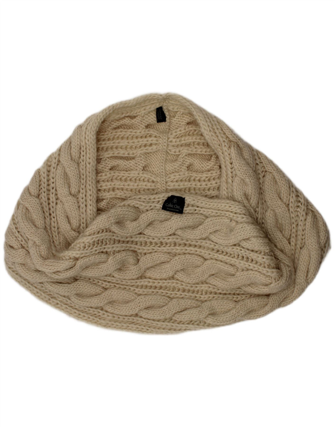 Sciarpa Snood in maglia da donna Celtic Ore Taglia unica Poliestere bianco sporco invernale