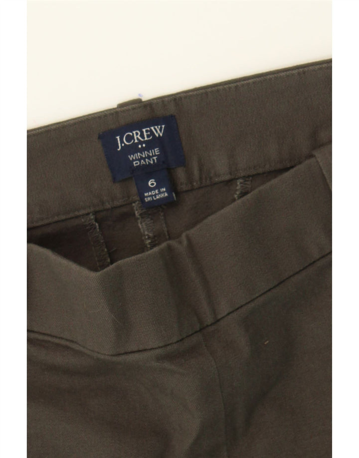 J. CREW Womens Winnie Slim Cropped Trousers US 6 Medium W30 L24 Grey Vintage J. Crew and Second-Hand J. Crew from Messina Hembry 