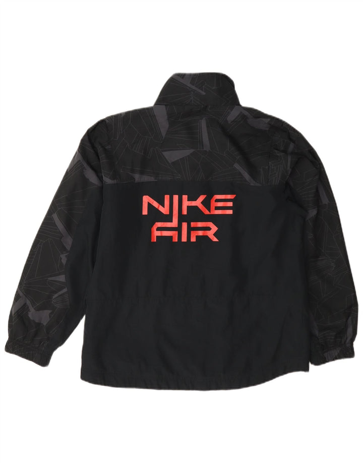 Giacca superiore della tuta da ragazzo Nike 10-11 anni media blu navy geometrica