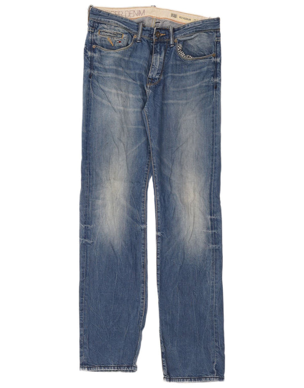 Jeans dritti a vita alta Rex da donna Tommy Hilfiger W30 L34 Blu