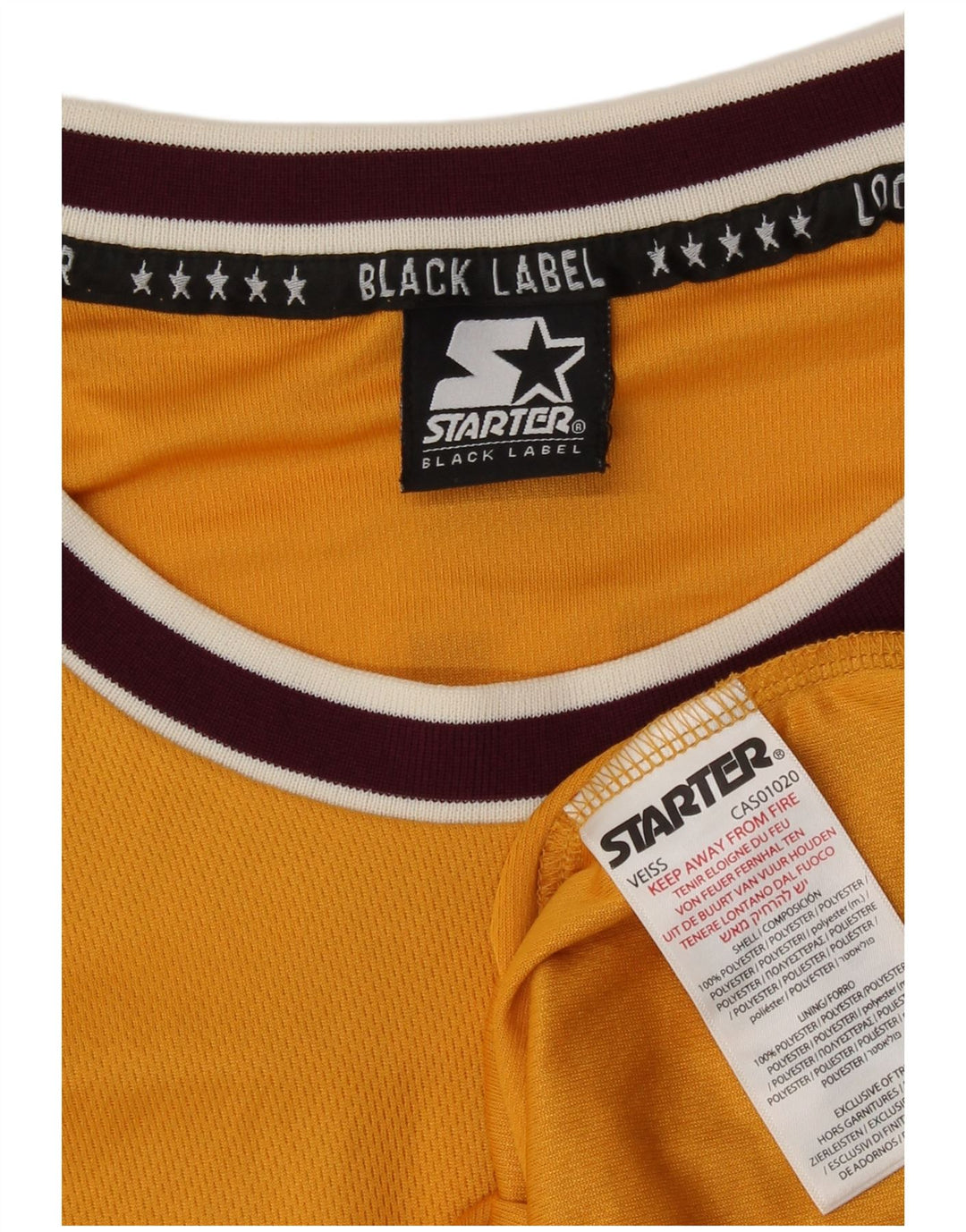 Canotta grafica da uomo Starter Top in poliestere color block giallo medio