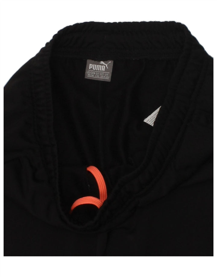 PUMA Girls Tracksuit Trousers Joggers 9-10 Years Black Polyester | Vintage Puma | Thrift | Second-Hand Puma | Used Clothing | Messina Hembry 