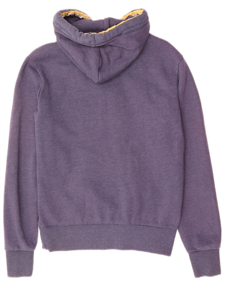 Maglione con cappuccio grafico da uomo SUPERDRY piccolo poliestere blu navy