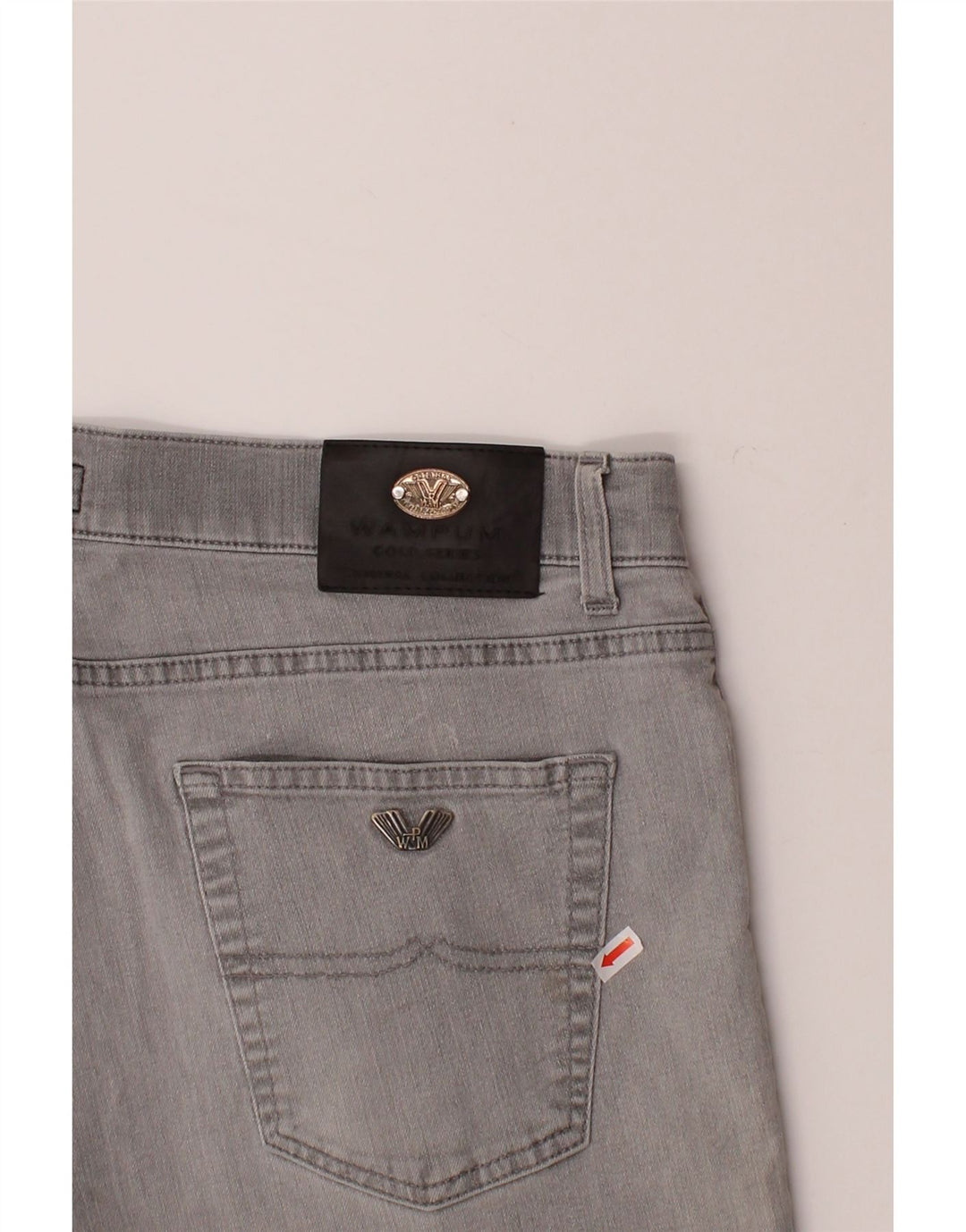 WAMPUM Mens Denim Shorts IT 56 3XL W38  Grey Cotton Vintage Wampum and Second-Hand Wampum from Messina Hembry 