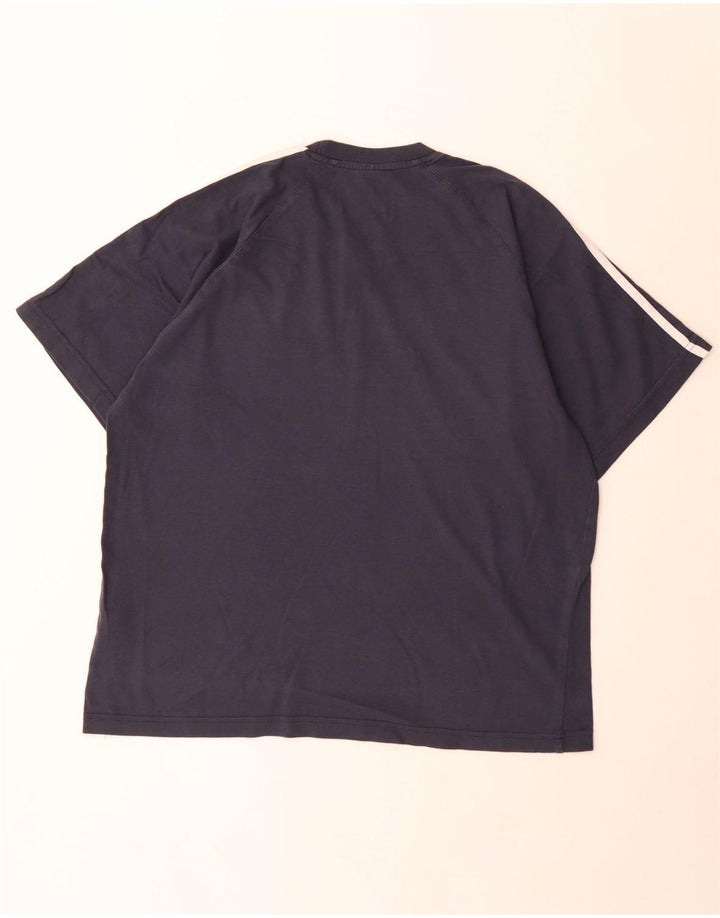 T-shirt da uomo Adidas Top Large in cotone blu navy