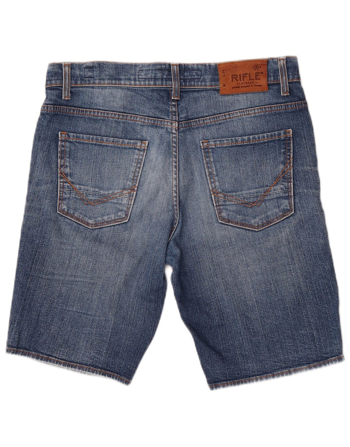 Pantaloncini di jeans da uomo Rifle W31 Blu medio