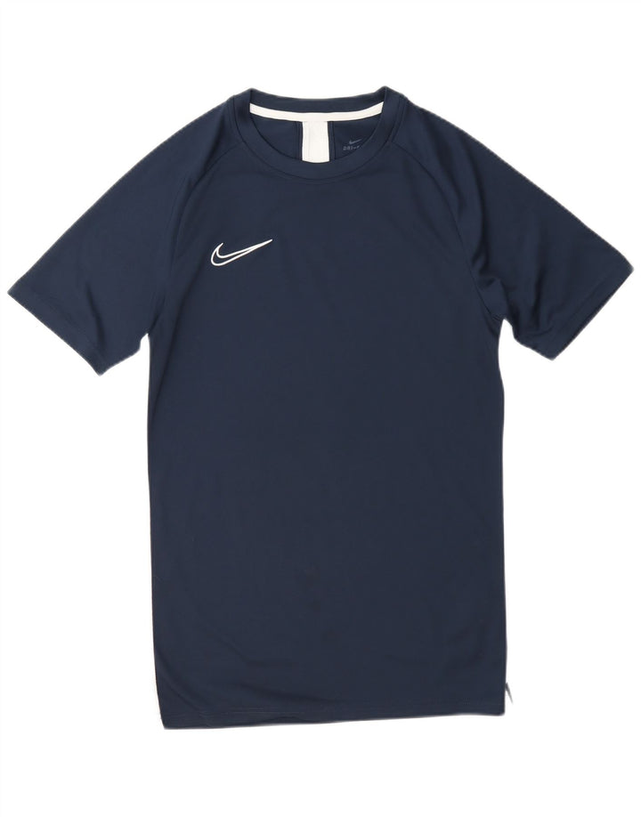 T-shirt Nike Dri Fit da uomo, piccola, in poliestere blu navy