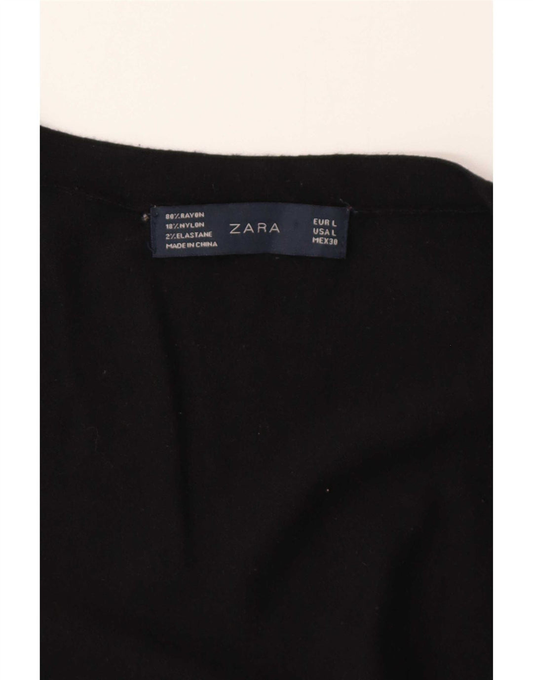 Maglione cardigan da donna Zara UK 16 grande rayon nero