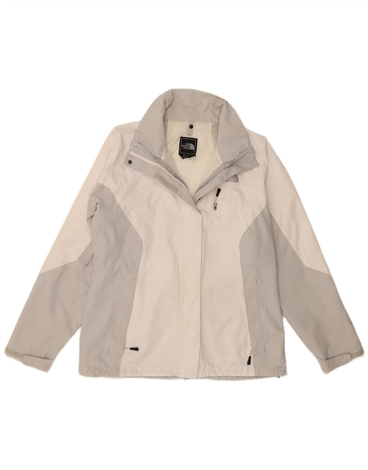Giacca antipioggia da donna The North Face UK 16 Large Poliestere color block bianco