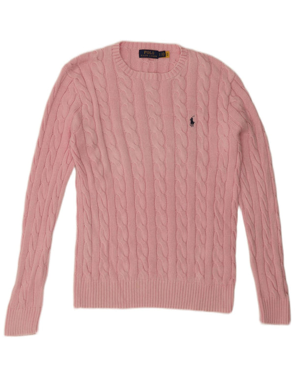 Polo Ralph Lauren Maglione girocollo da uomo piccolo in cotone rosa